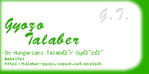 gyozo talaber business card
